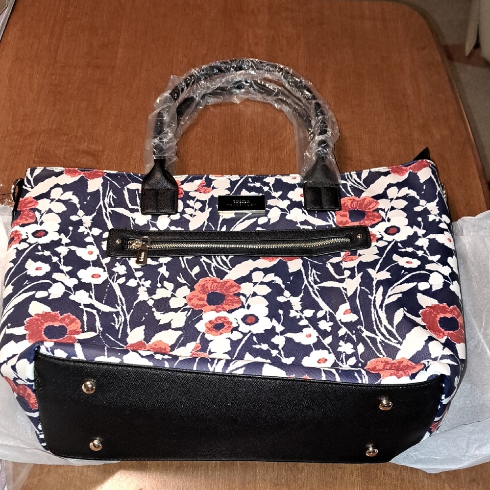 Trina Turk Floral Black and Red Women's Bag